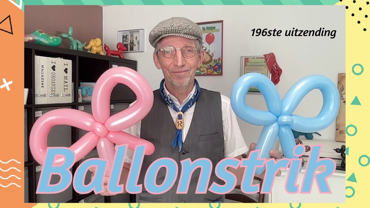 Ballonnen strik / De Haagse ballonnenboer (196ste) Ballonfiguren maken (easy balloons)