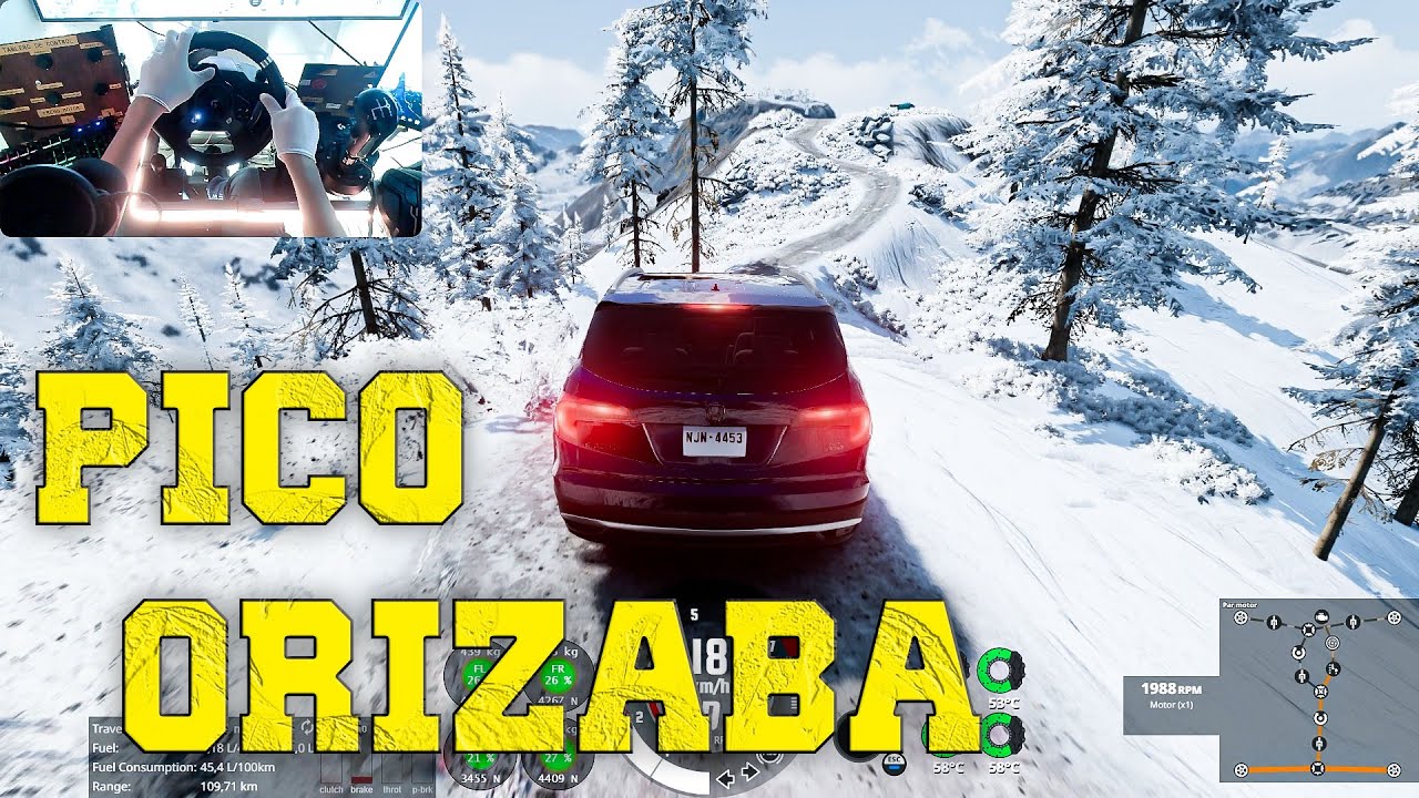 BeamNG.Drive| Pico de Orizaba Off Road Route with Honda CR-V | Logitech g920 relaxing drive