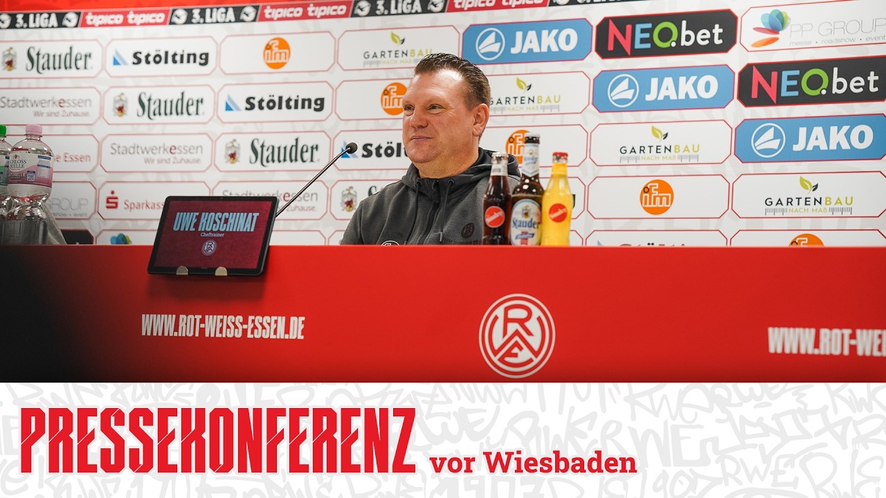 Pressekonferenz vor SV Wehen Wiesbaden | 22. Spieltag | #immeRWEiter #nurderrwe