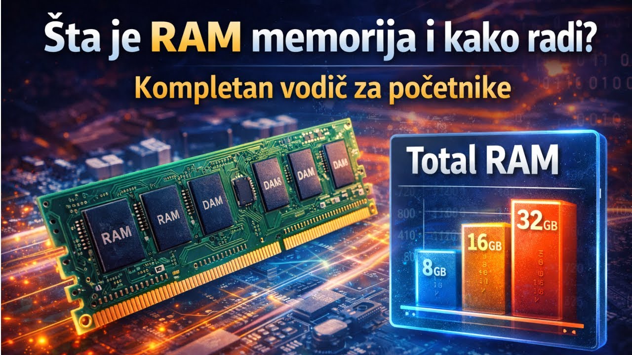 Šta je RAM memorija i kako radi? | Kompletan vodič za početnike 🧠