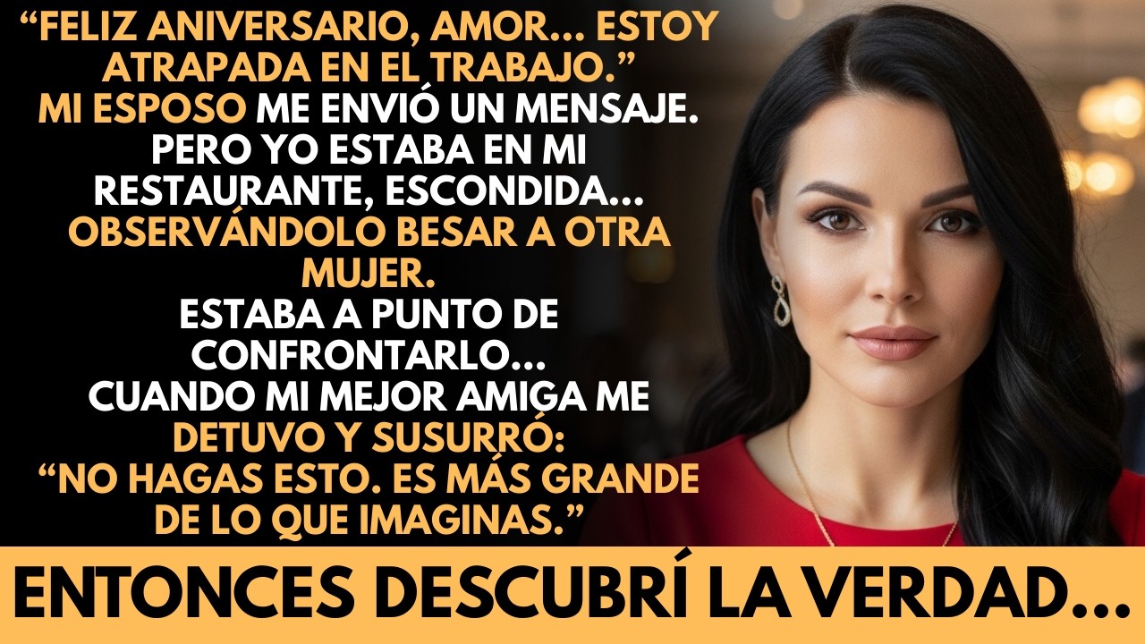 Mi esposo dijo que estaba “en el trabajo”, yo lo estaba viendo traicionarme en mi propio restaurante