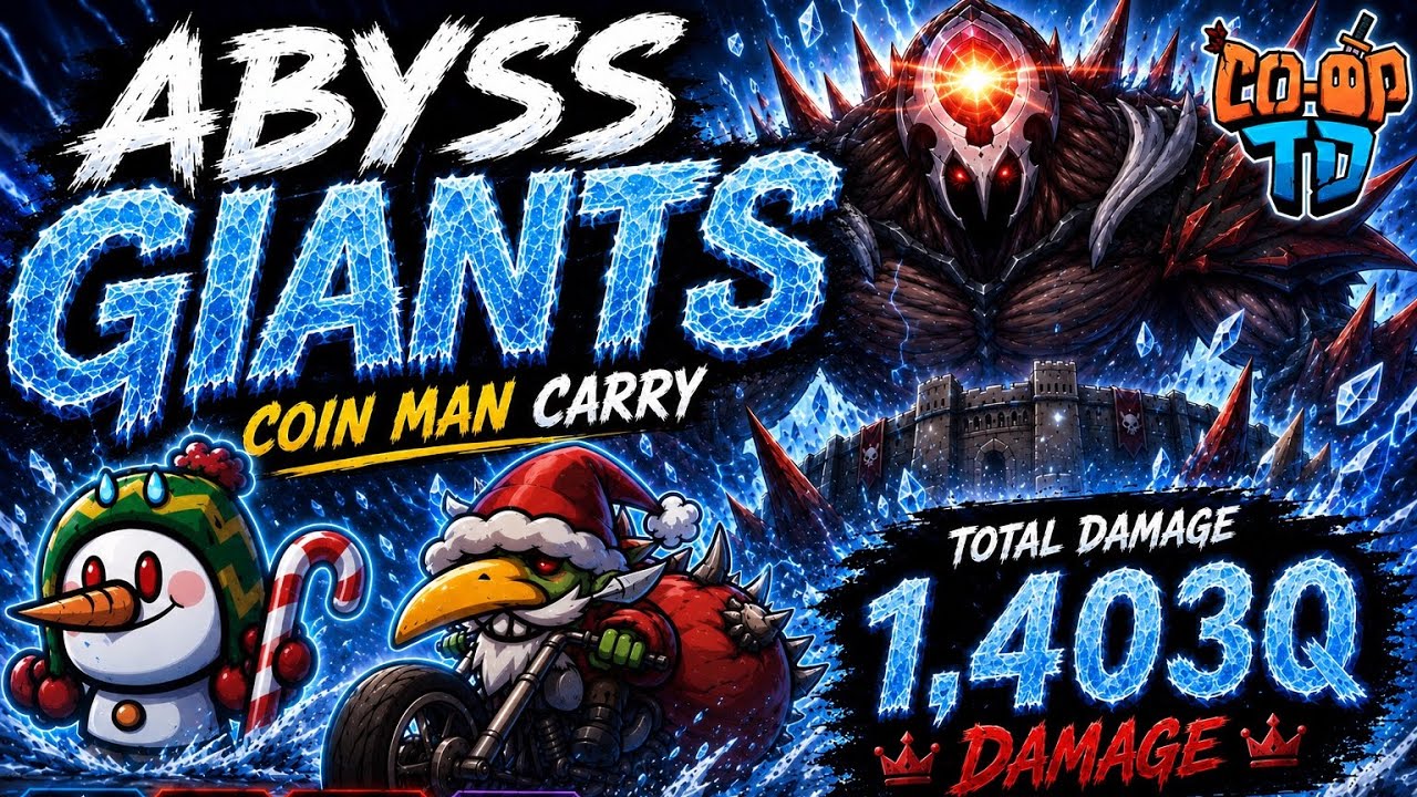 1,403Q DAMAGE! Coin Man Carried Abyss Giants!