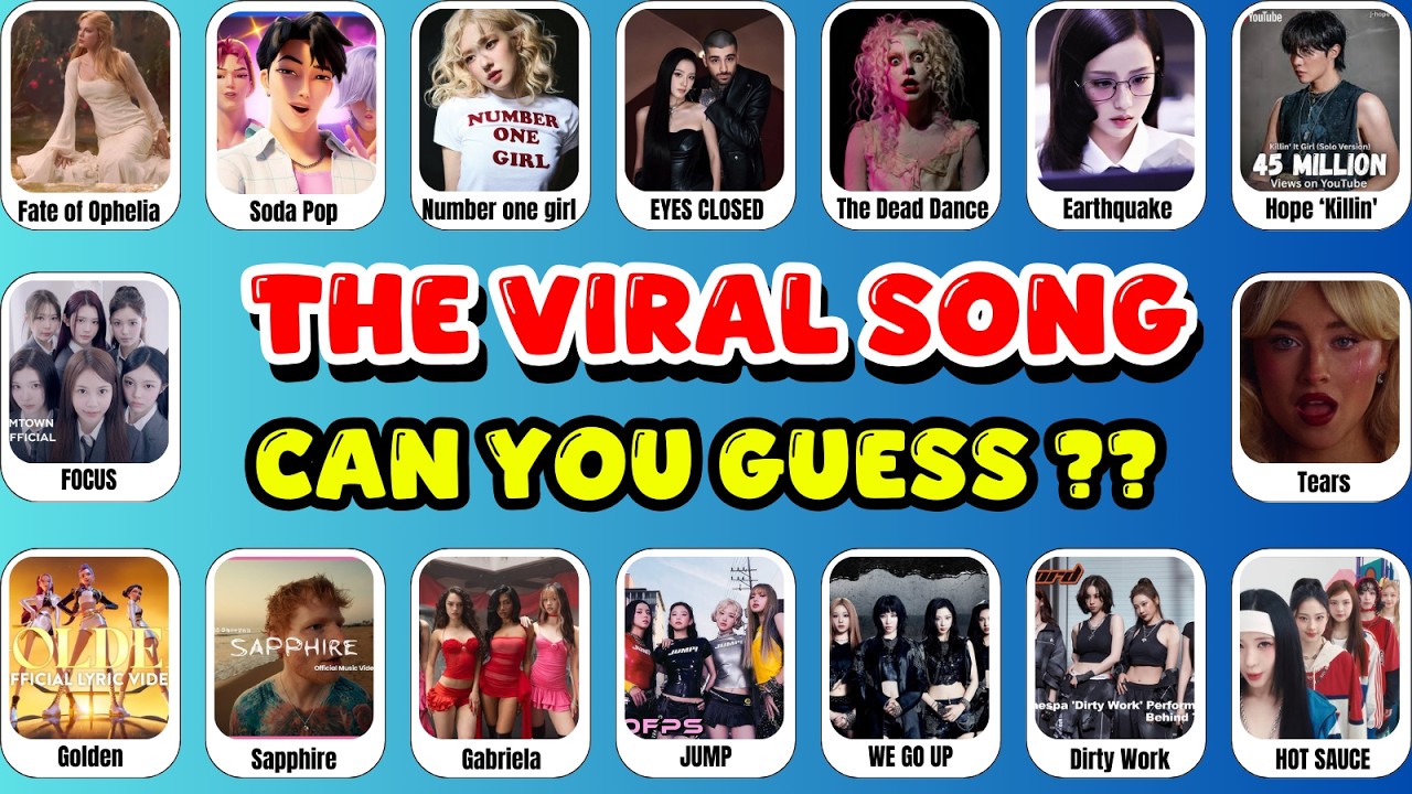 ВИРУСНАЯ ПЕСНЯ, СМОЖЕТЕ УГАДАТЬ?? Number one girl, Fate of Ophelia, Focus, Gabriela, Jump.