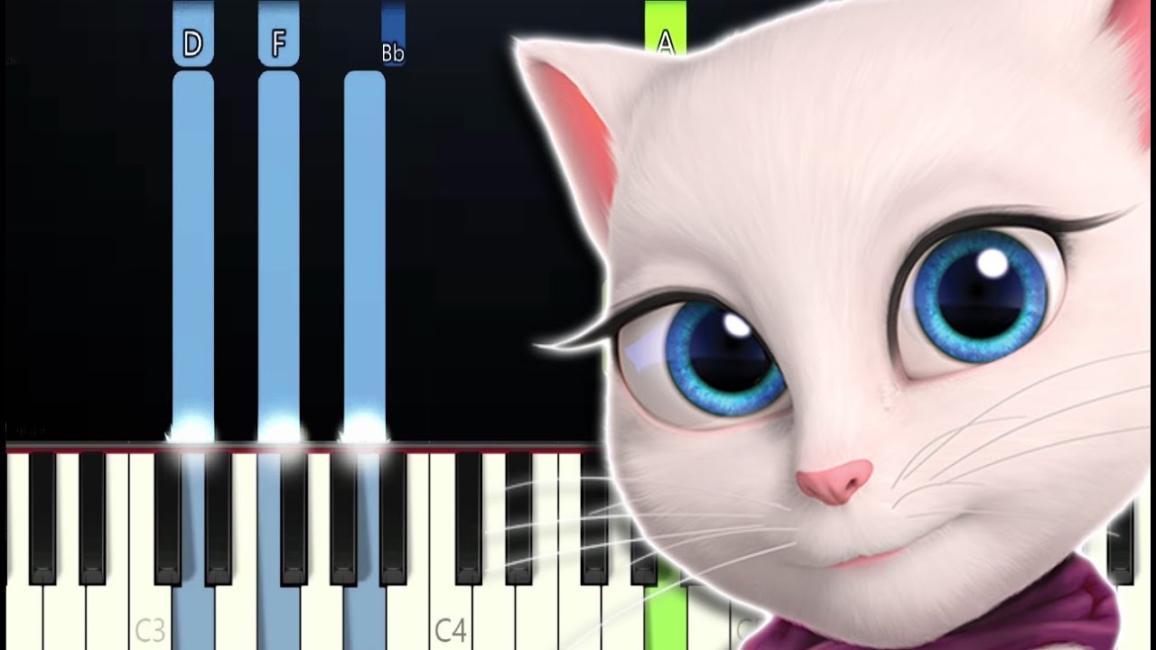 THE CREEPY TALKING ANGELA SONG! (Piano Tutorial)