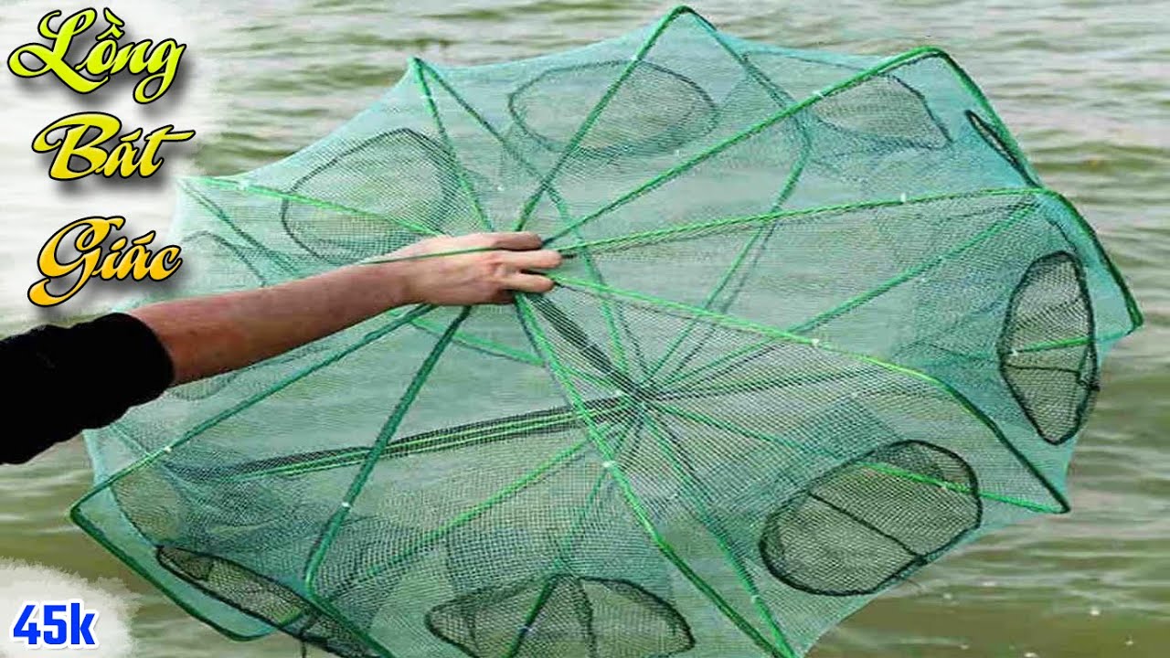 [ ĐỒNG GIÁ 45k ] Lồng Bát Giác 8 Cửa - Lưới Lồng Bát Quái Bẫy Bắt Tôm Tép Cá Siêu Bền 0987782098