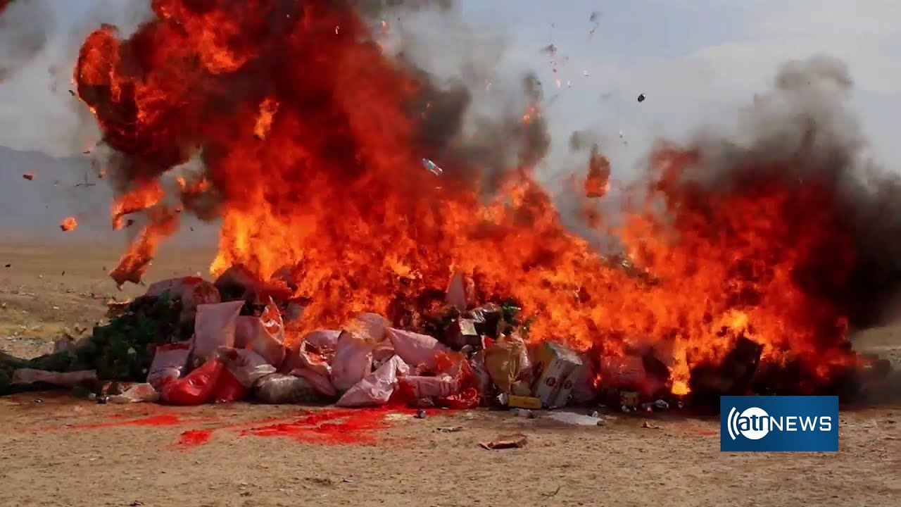 65 tons of expired food, medicines destroyed in Balkh|حریق ۶۵ تُن موادغذایی وادویه تاریخ گذشته دربلخ