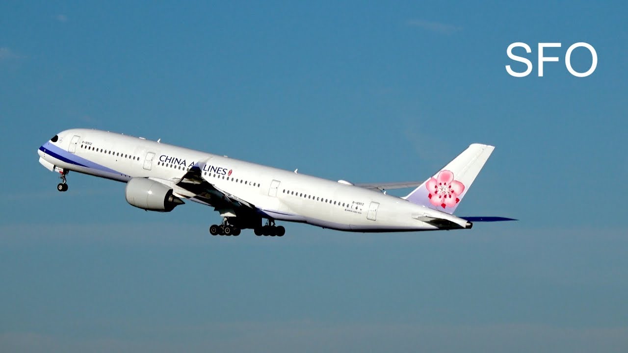 [4K] New Locations - Plane Spotting at San Francisco Airport SFO, close-up, takeoff and landing
