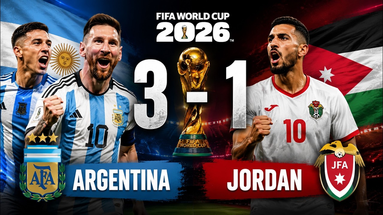 🇦🇷 Аргентина 3-1 Иордания | Чемпионат мира по футболу 2026: лучшие моменты #месси #аргентина #чм2026