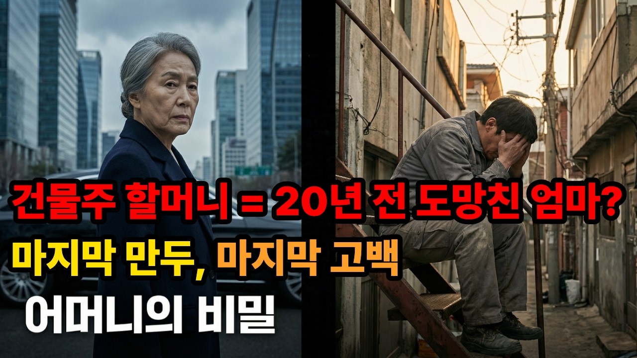 20년 전 도망친 엄마가 건물주가 되어 아들의 옥탑방에 왔다ㅣ노후사연ㅣ가족갈등ㅣ사연라디오ㅣ감동사연 ㅣ오디오북