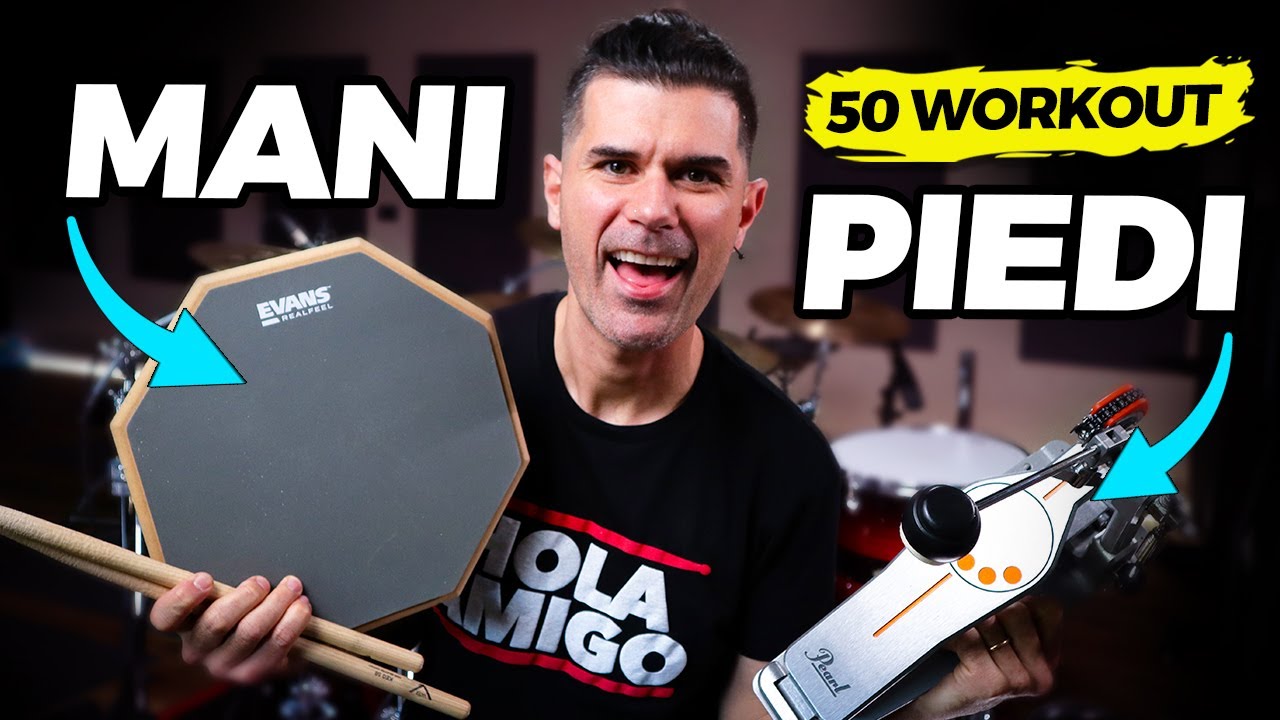50 Workout MANI e PIEDI (Allenamenti Guidati per Batteristi)