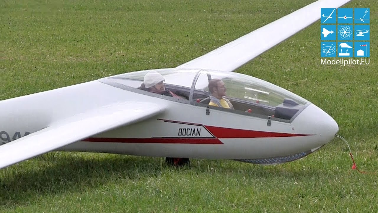 SZD 9 BOCIAN, SZD 59, DUO DISCUS RC SCALE GLIDERS AIRSHOW FLIGHT HB-MODELLBAU