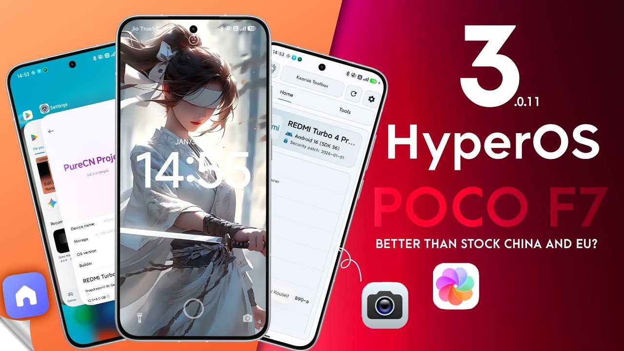 POCO F7 HyperOS 3.0.11 PureCN Update Review, Better than Xiaomi Eu & Stock China ?