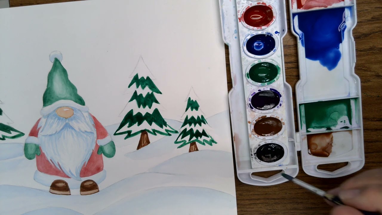 Video 5: Finishing the trees and laying in the background
