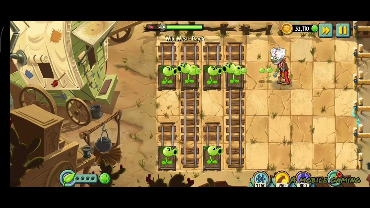 Wild West , Day 4  - PLANTS VS ZOMBIE 2