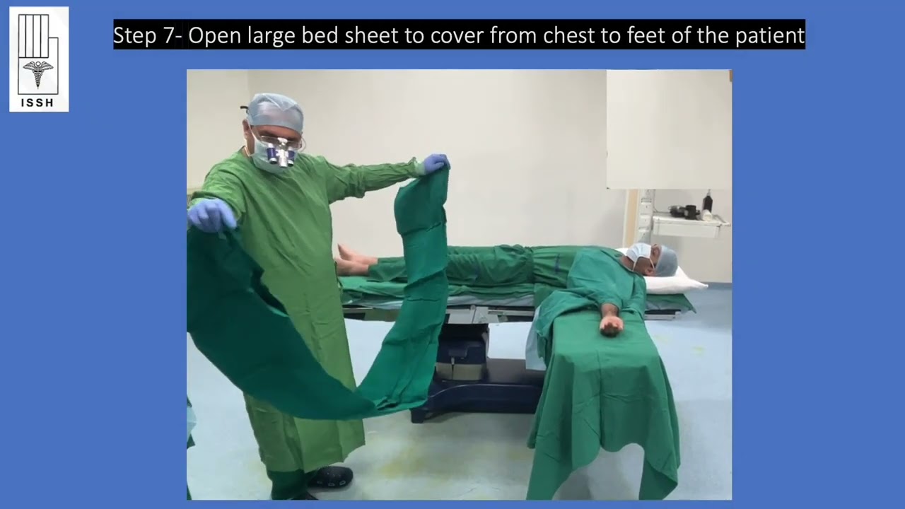 Method of draping of any hand surgery case by Dr Parag Lad
