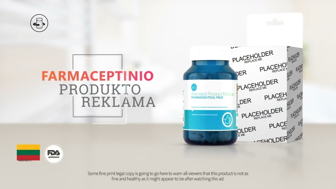 Farmaceptinio produkto reklama