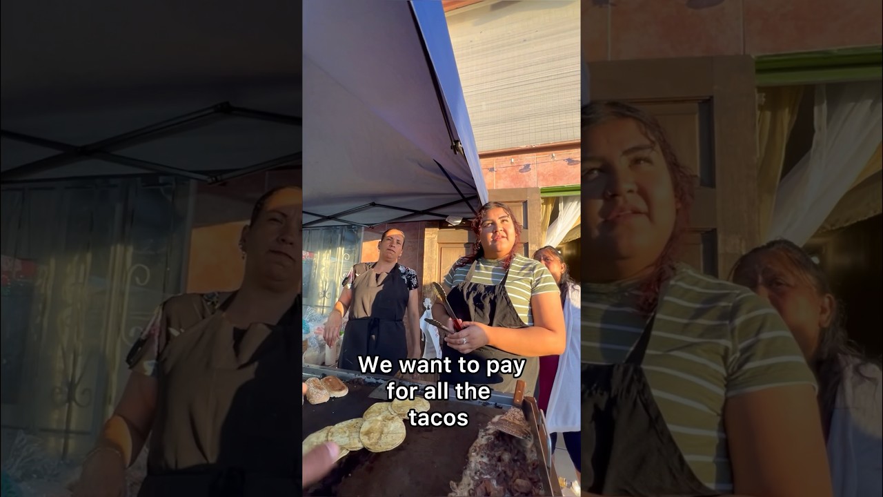 We bought out an ENTIRE taco stand ❤️