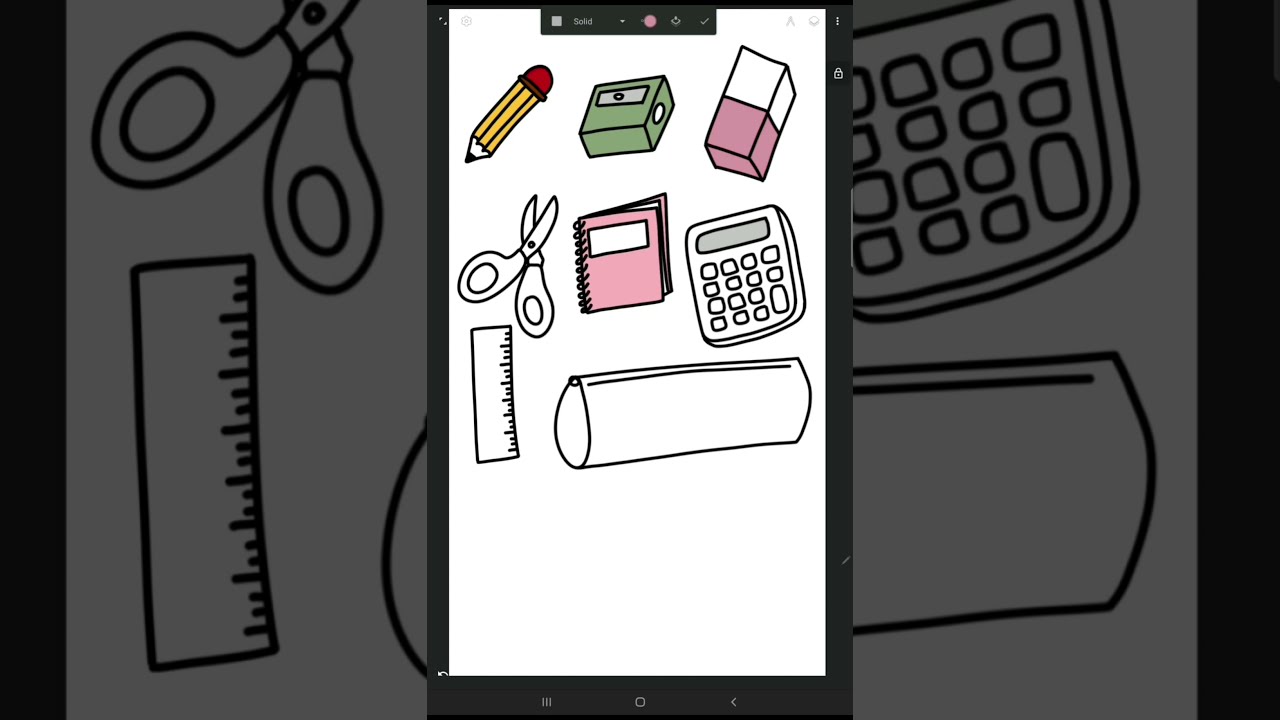 #Shorts Back To School Digital Stickers + Download 1[Samsung tab sb lite]