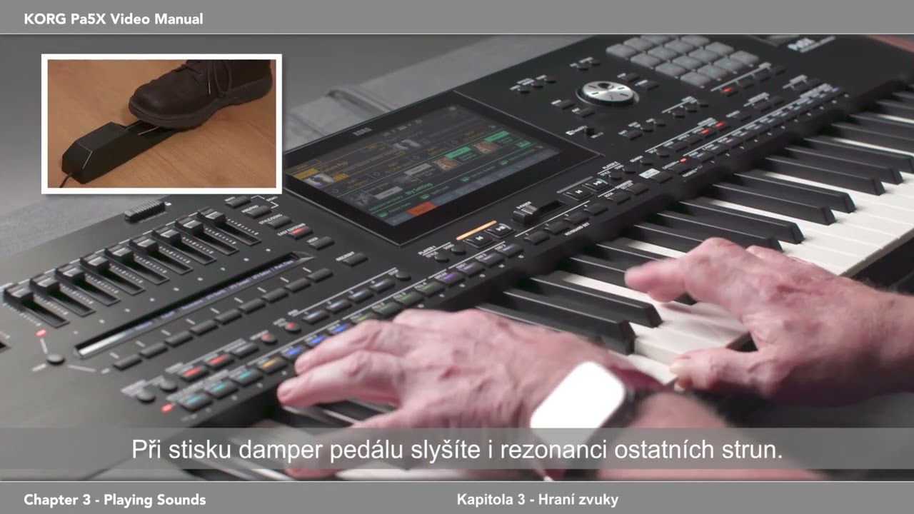 KORG Pa5X Video Manuál 3. část - Přehrávání zvuků