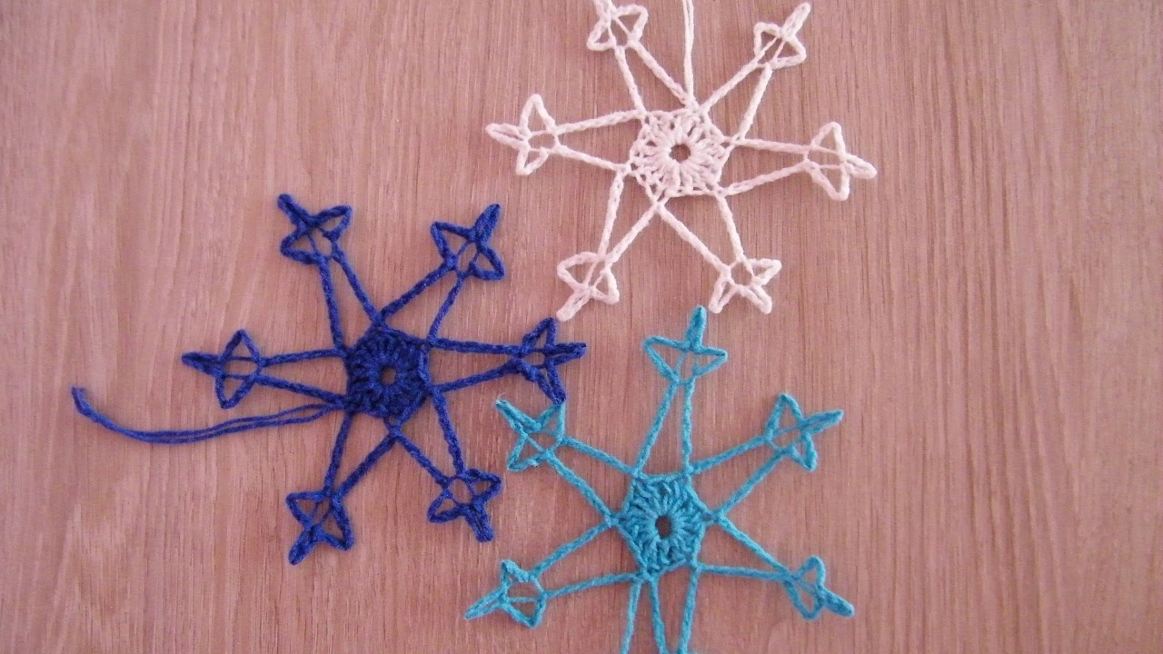 ❄️ Śnieżynka, śnieżka na szydełku nr 2 - snowflake on crochet nr 2