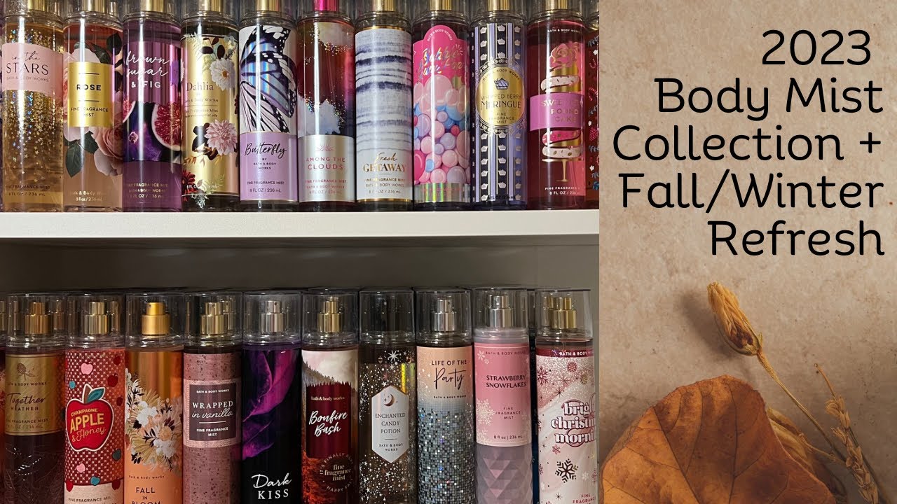2023 Body Mist Collection + Fall/Winter Organization Refresh (Bath & Body Works/Victoria’s Secret)