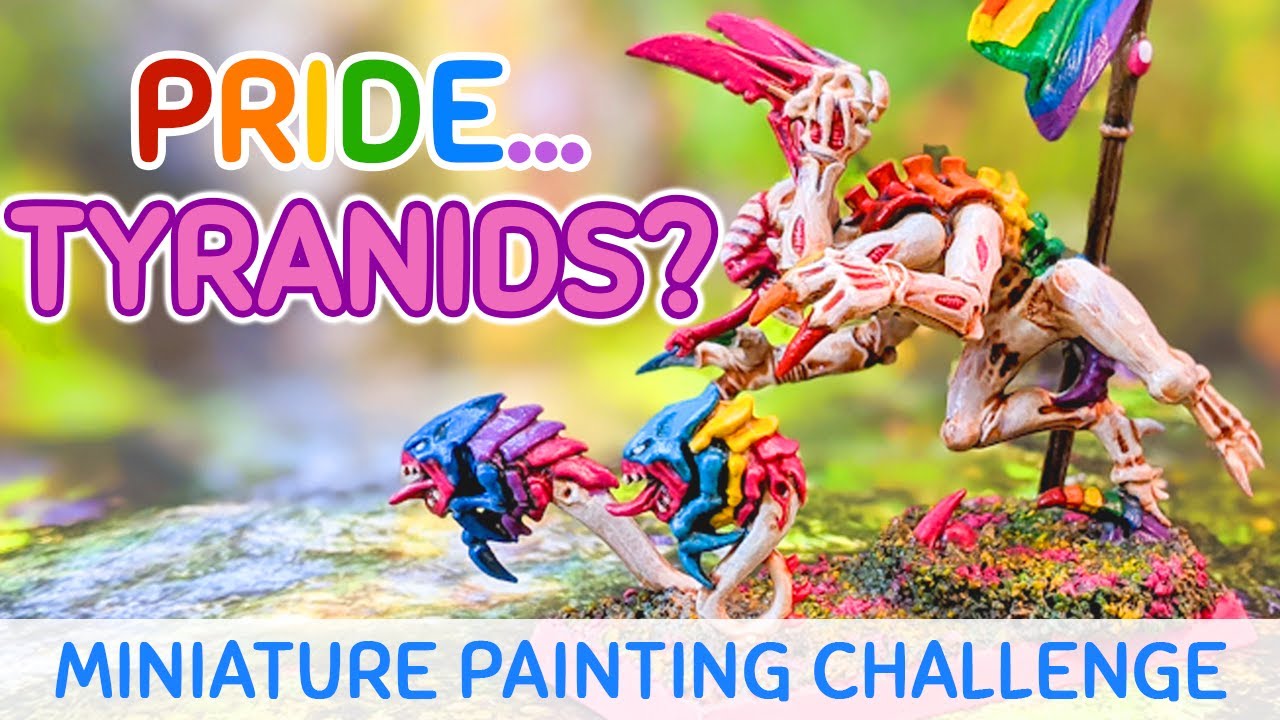 Painting a Warhammer Tyranid Genestealer for PRIDE!
