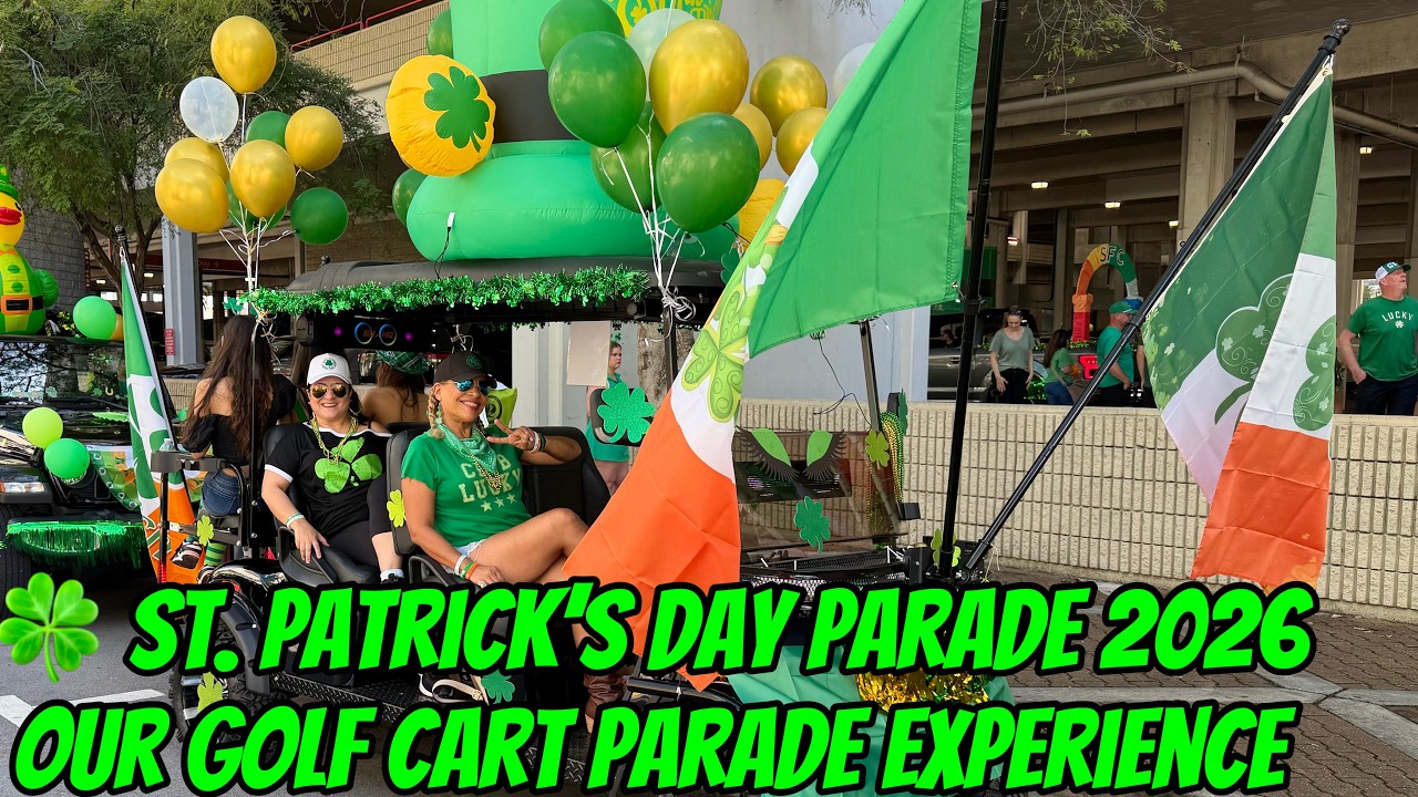 St.  Patrick's Day Parade | Our Golf Cart Parade Experience