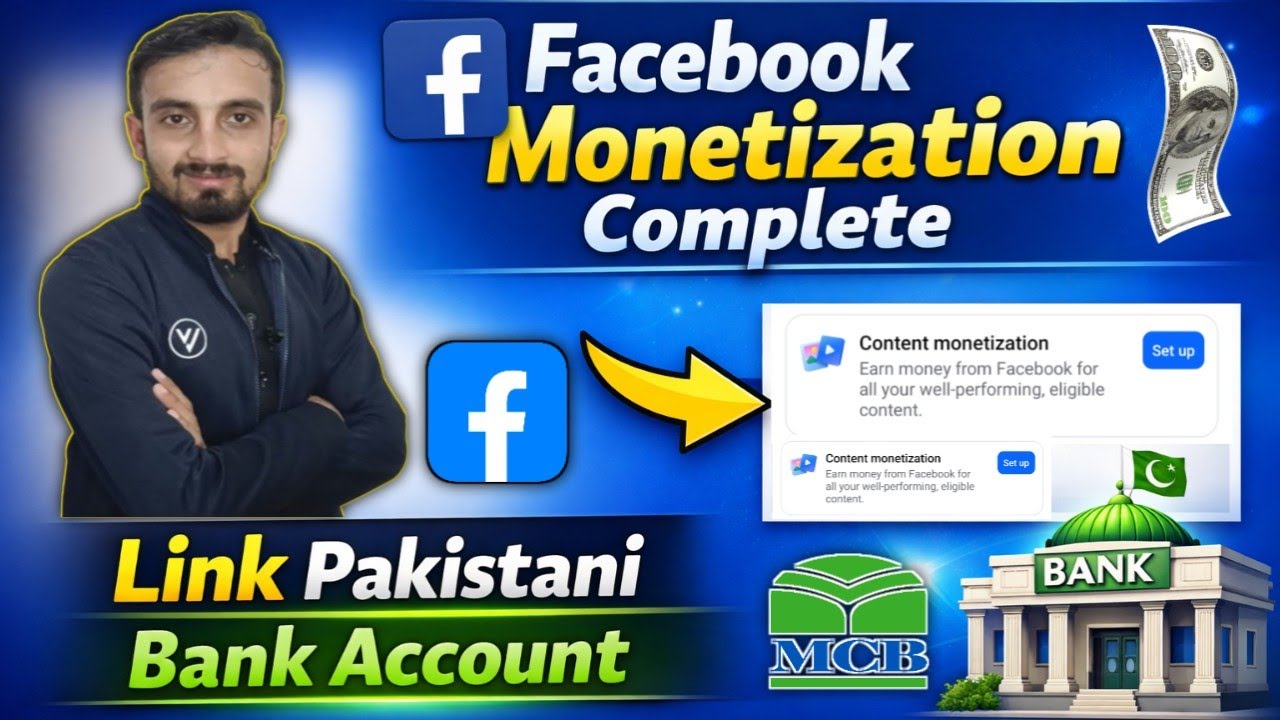 Apply For Facebook Content Monetization | Link Pakistani Bank Account with Facebook page