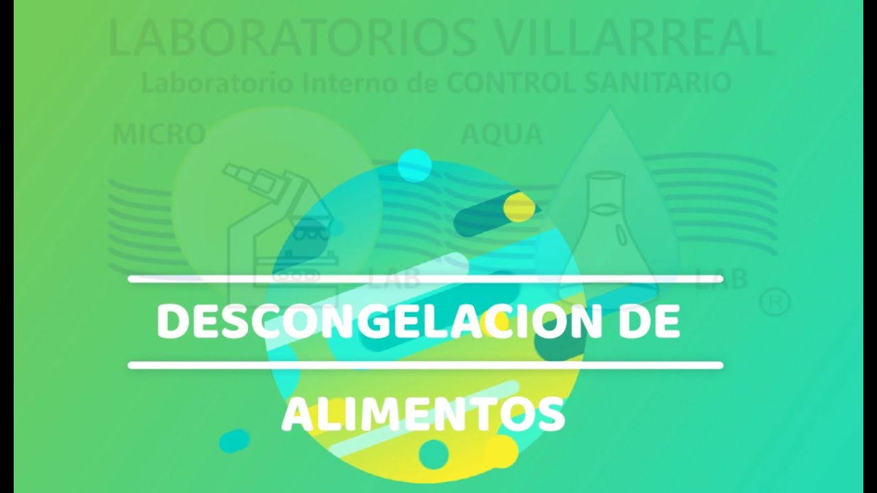 Tema 15: Descongelación de Alimentos