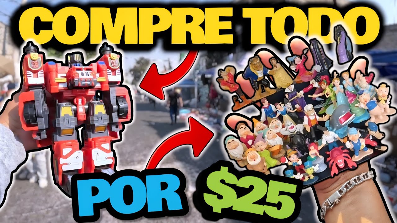 Por $500 pesos COMPRE TODOS ESTOS JUGUETES CAZANDO OFERTAS en el tianguis DEL SALADO