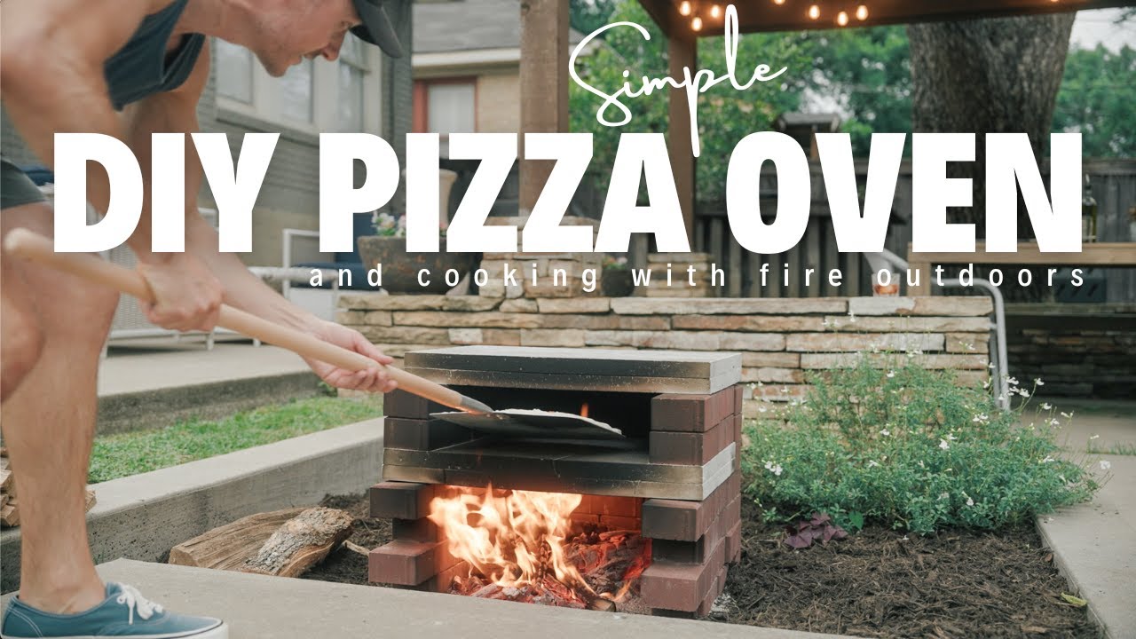 Simple DIY Pizza Oven and Cooking with Fire Outdoors