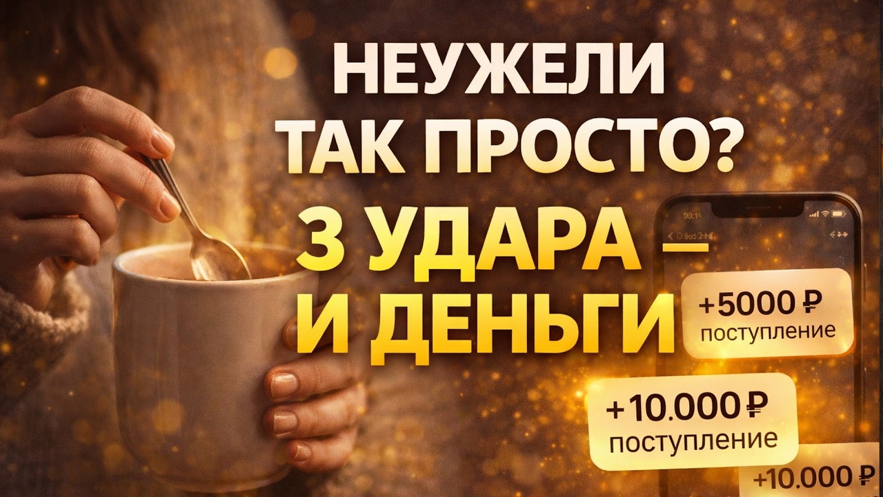 ДЕНЬГИ приходят БЫСТРО, попробуйте сами! Денежная практика с кружкой.