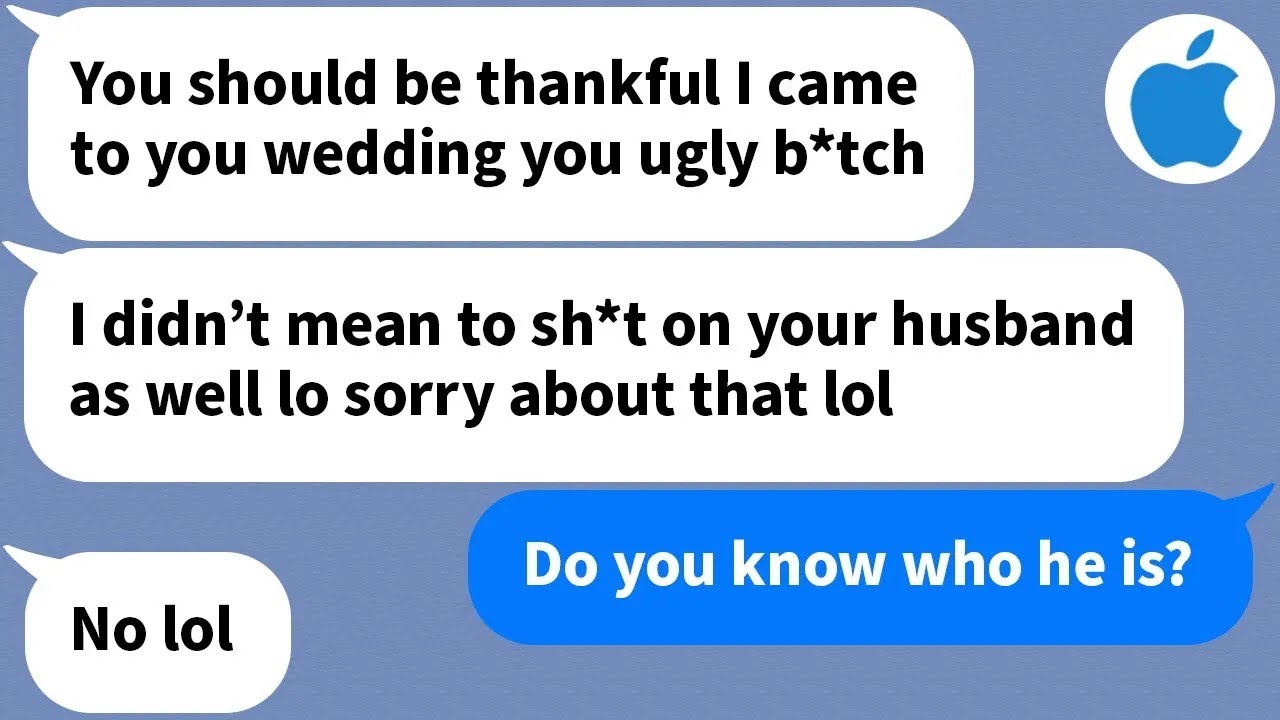 【Apple】 At my wedding, my boss interrupts our speech to start trashing on both my husband and I
