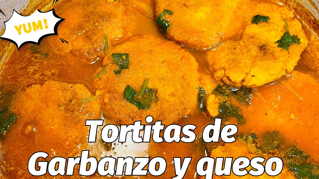 Tortitas de Garbanzo  con Queso/aReceta de cuaresma