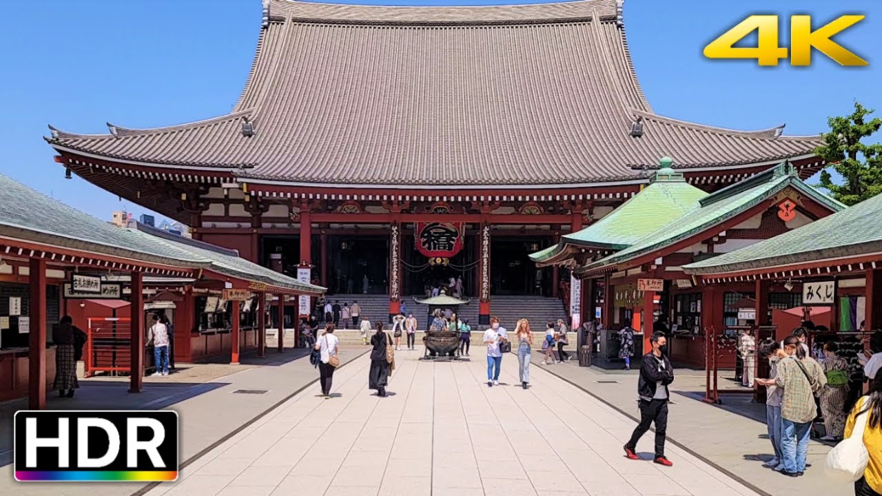 Splendors of Sensoji: A 4K HDR Walk through Asakusa's Iconic Temple and Shopping Streets (浅草寺散歩)