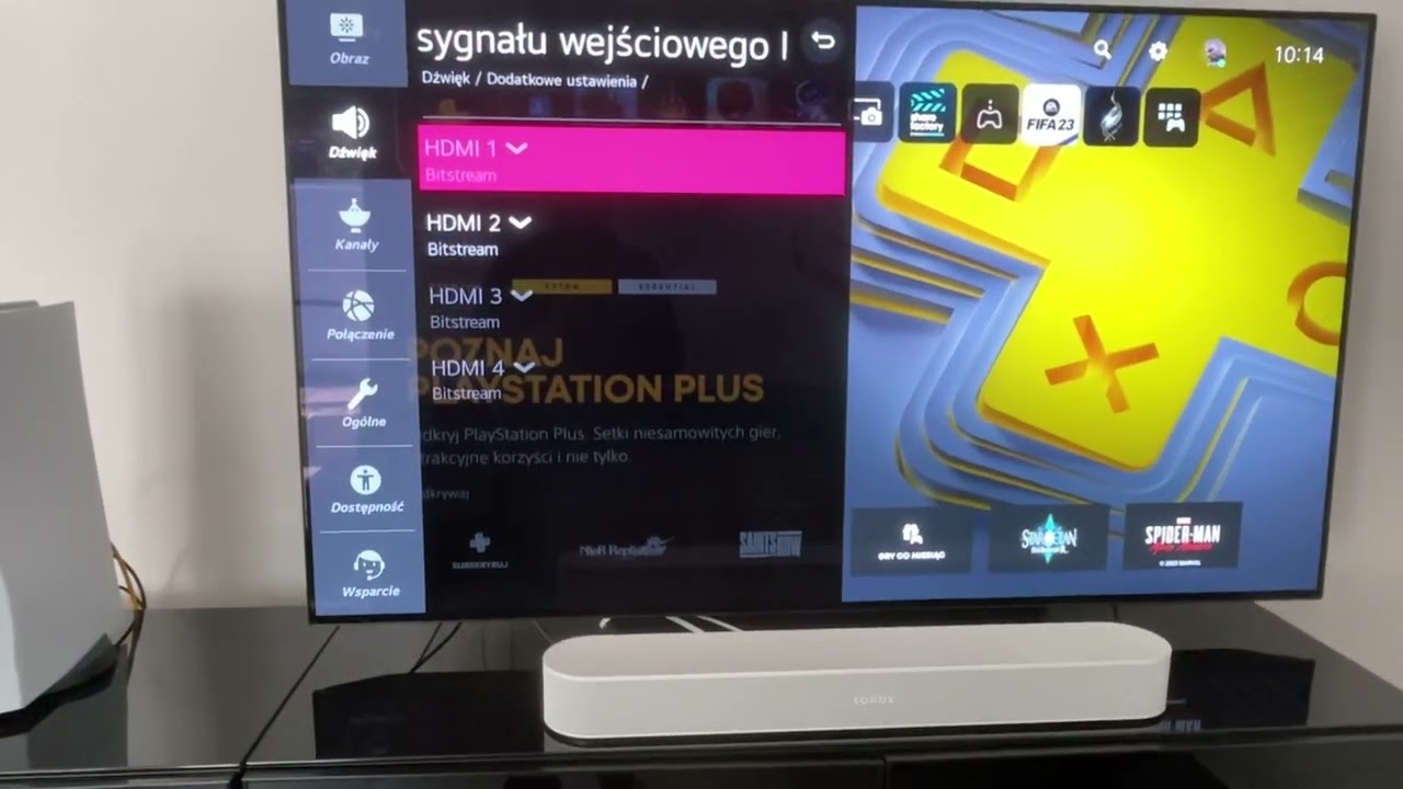 PS5 i SONOS Beam (gen.2) Dźwięk DOLBY ATMOS