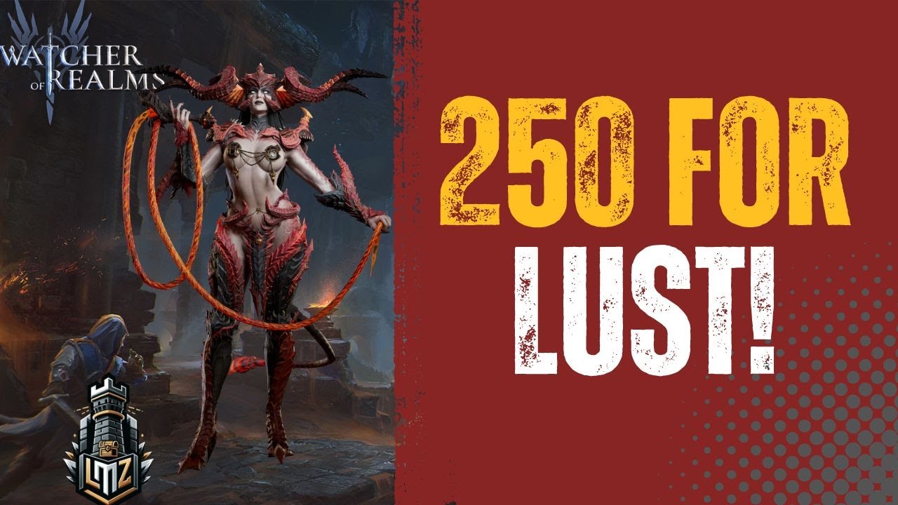 Watcher of Realms - 250 for Lust #lootmastaz #crystals  #pull #watcherofrealms #legendary