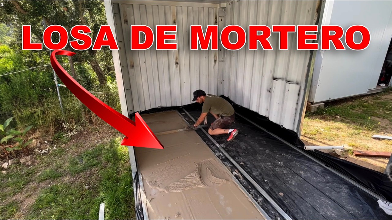 Media Tonelada de Mortero: Nivelando el Suelo de mi Casa Contenedor Marítimo