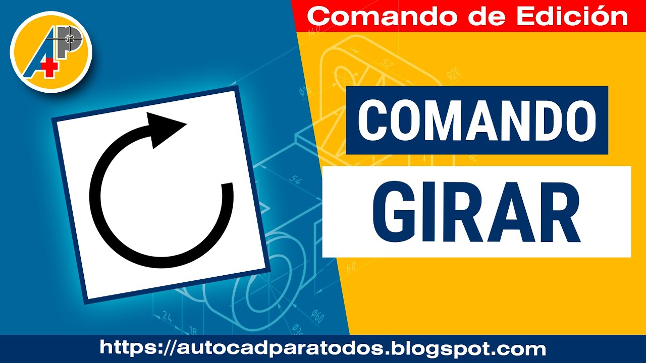Como girar objetos en AutoCAD - Comando GIRA / ROTATE
