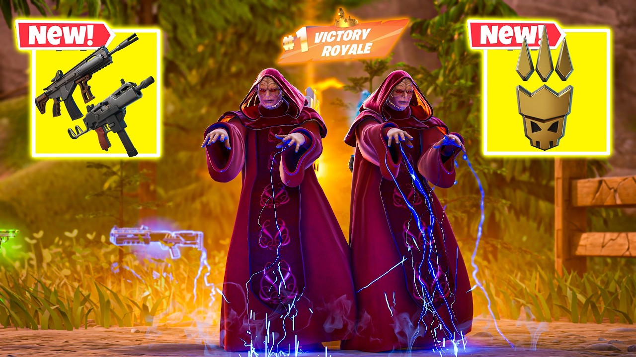 CHANCELLOR PALPATINE DUO vs ALL NEW MYTHIC WEAPONS ( NEW! Fortnite Chapter 7 Season 1 )
