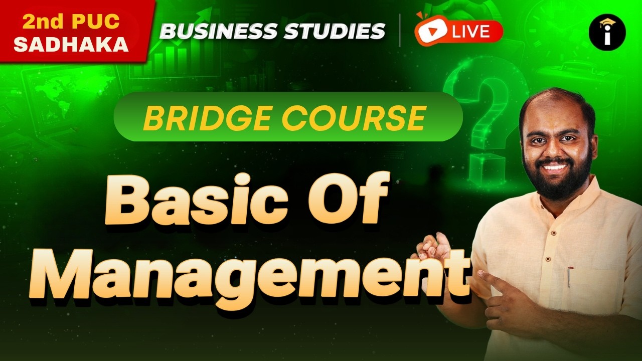 Build Strong Basics | 2nd PUC Business Studies | Bridge  Course LIVE