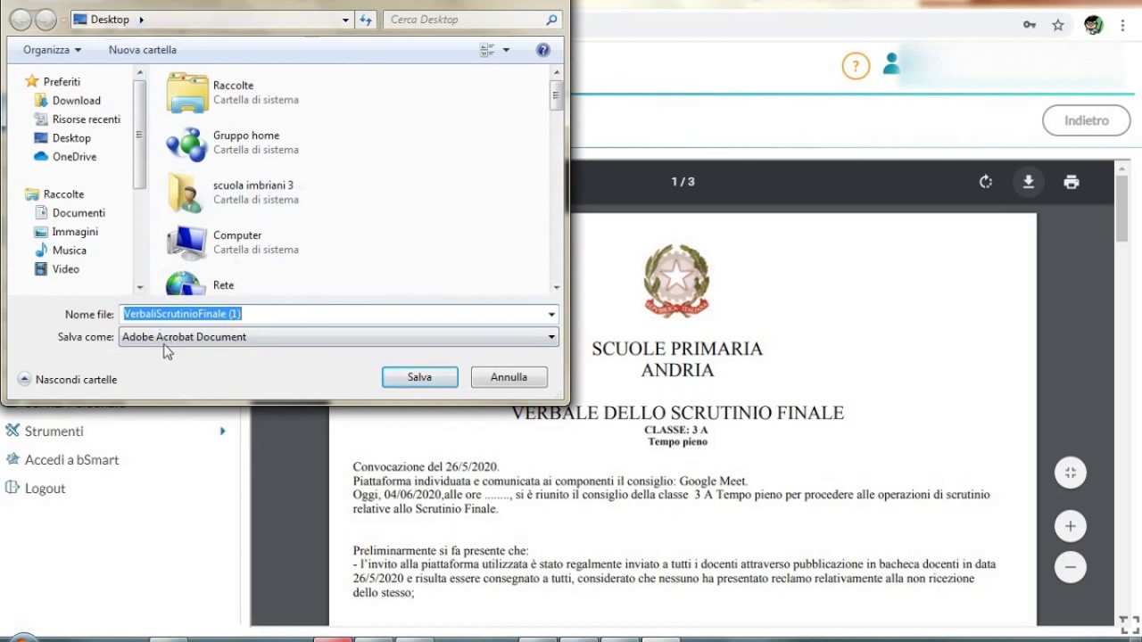 ARGO - operazioni finali scrutinio FINE ANNO