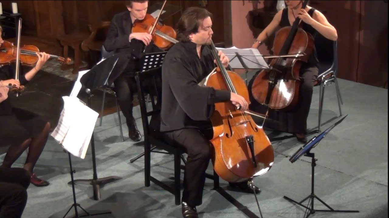 Antonio Vivaldi Cello Sonata Nr. 5 in E minor : Alexandre Debrus (Cello) & Ensemble Artès / Live.