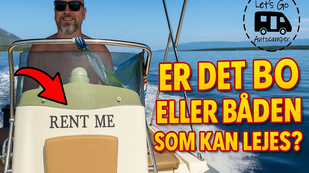 Vi sejler ned til øen Iiovik syd for Cres, og videre til Mali beach Lets go autocamper.