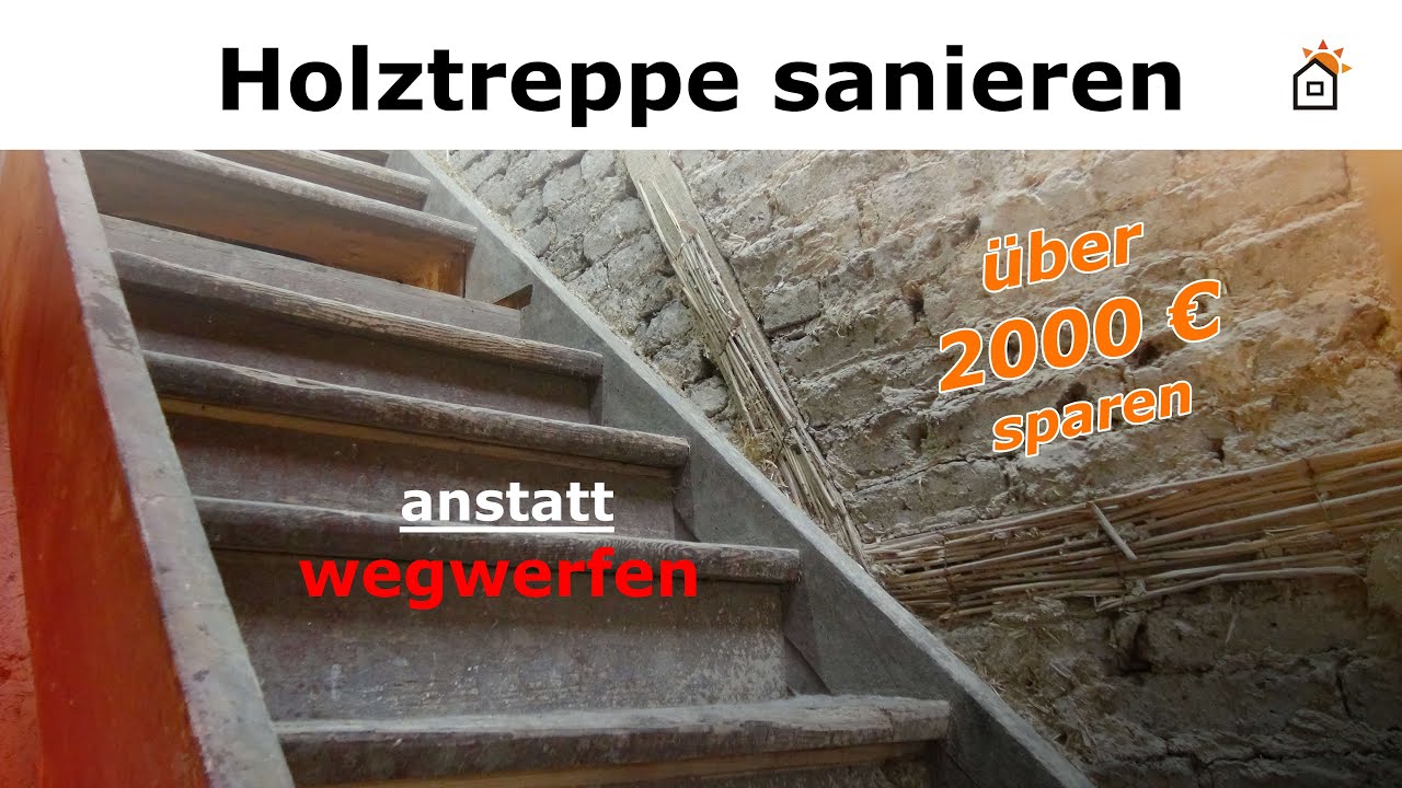 Holztreppe: Ausbau, zerlegen & sanieren, Einbau