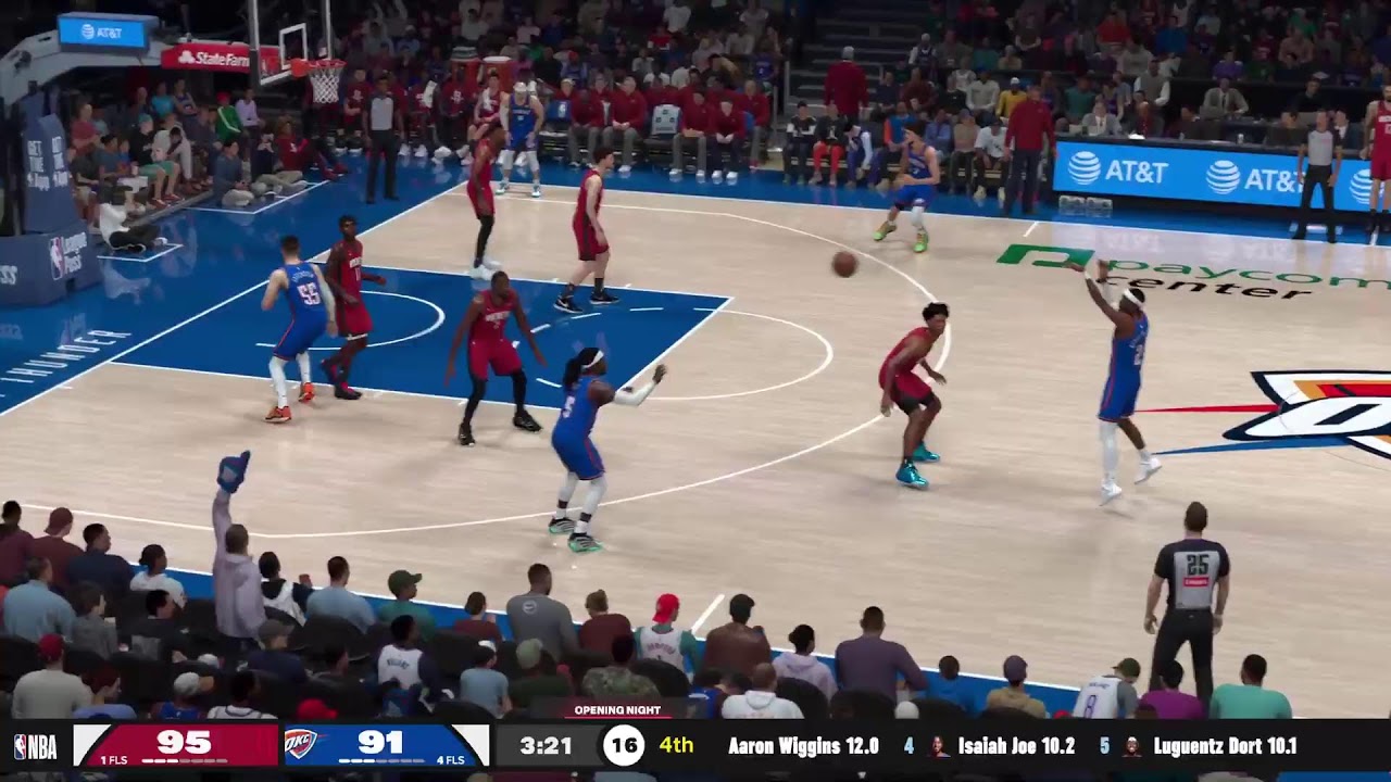 OKC Thunder Vs Houston Rockets  NBA 2K26 CPU vs CPU SIM 10/21/25