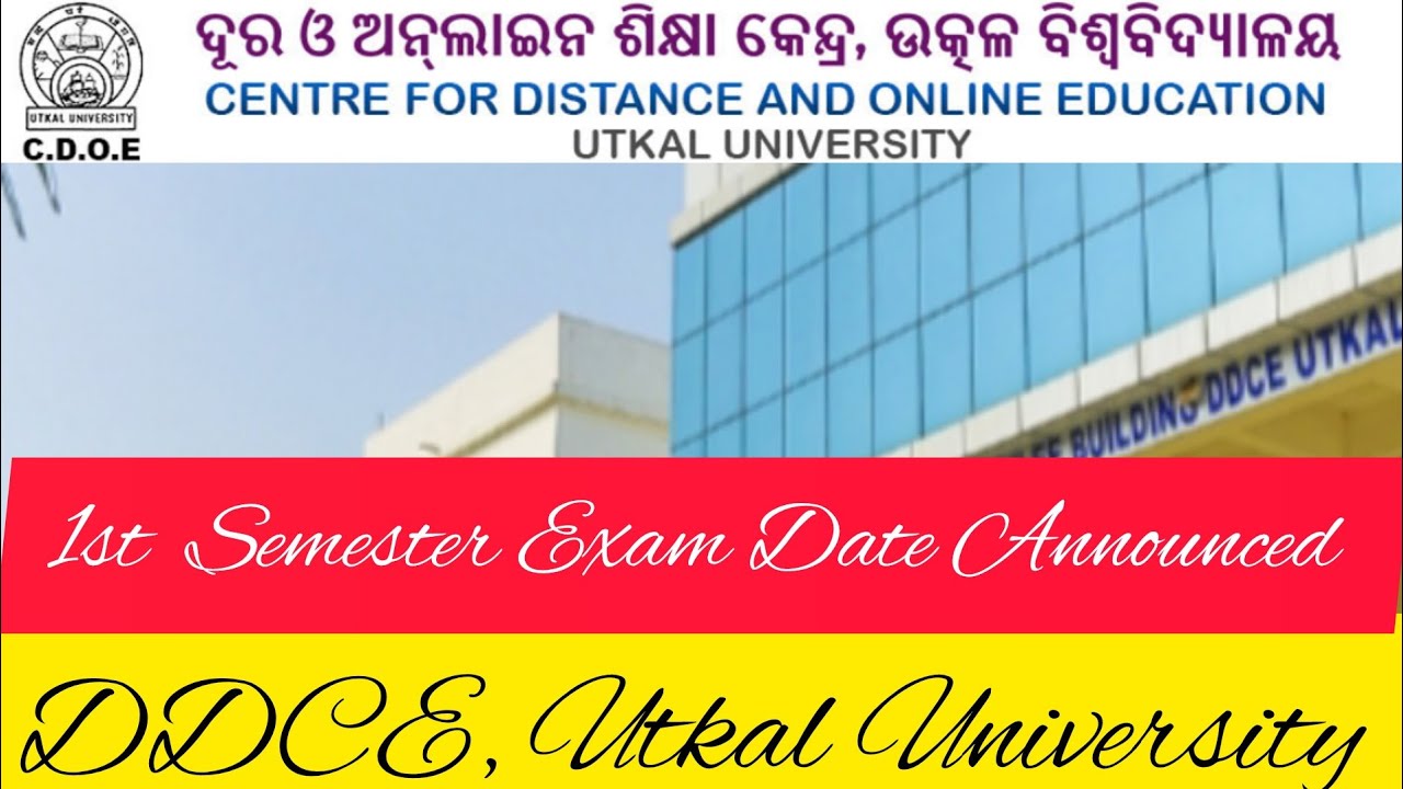 || DDCE PG 1st Semester (Adm. Batch 2025) Date is Out...||
