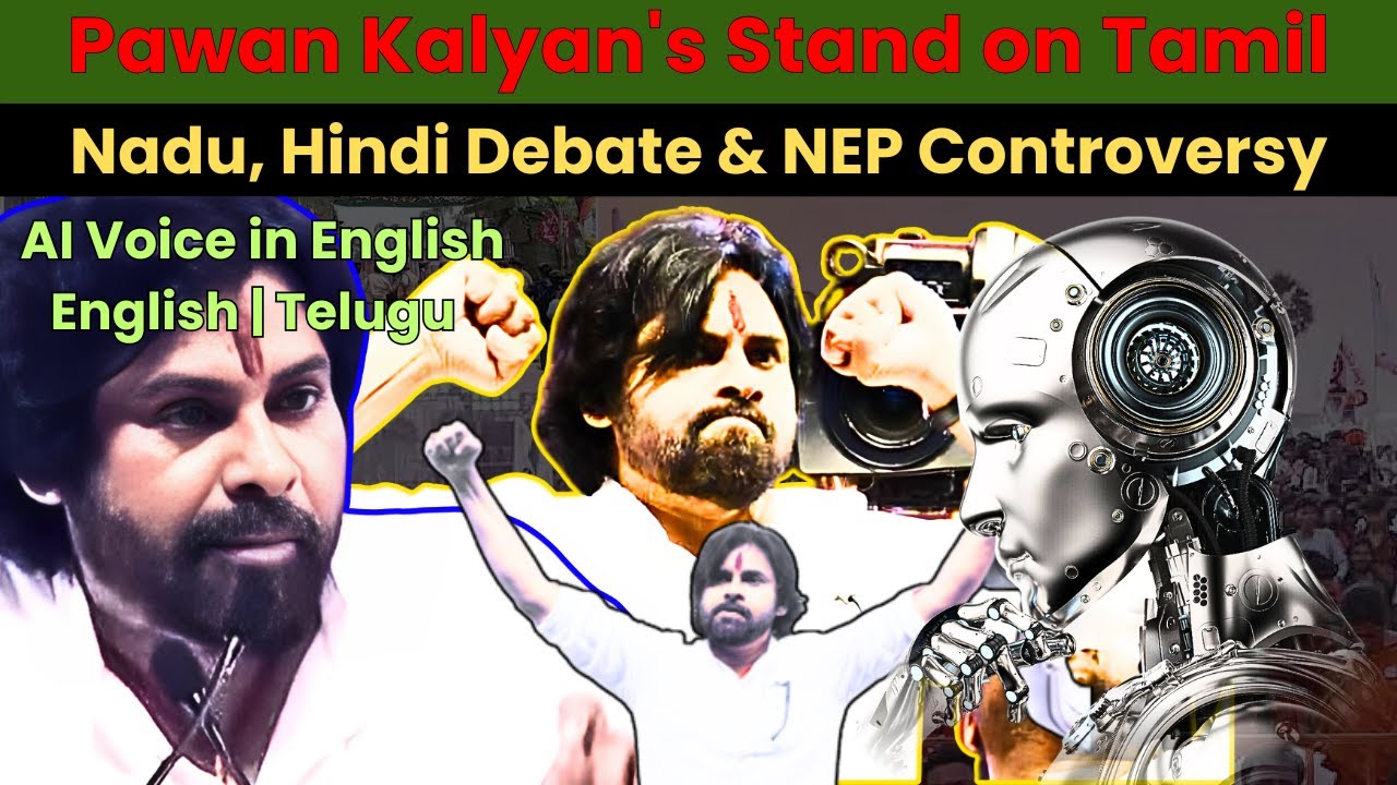 Pawan Kalyan's Stand on Tamil Nadu, Hindi Debate & NEP Controversy | AI Voice | NewsCraft Studio