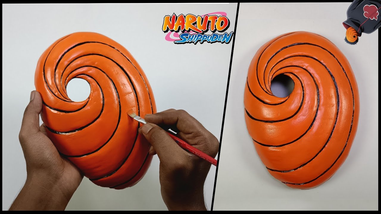 How to make Tobi/Obito mask | #diy cardboard mask