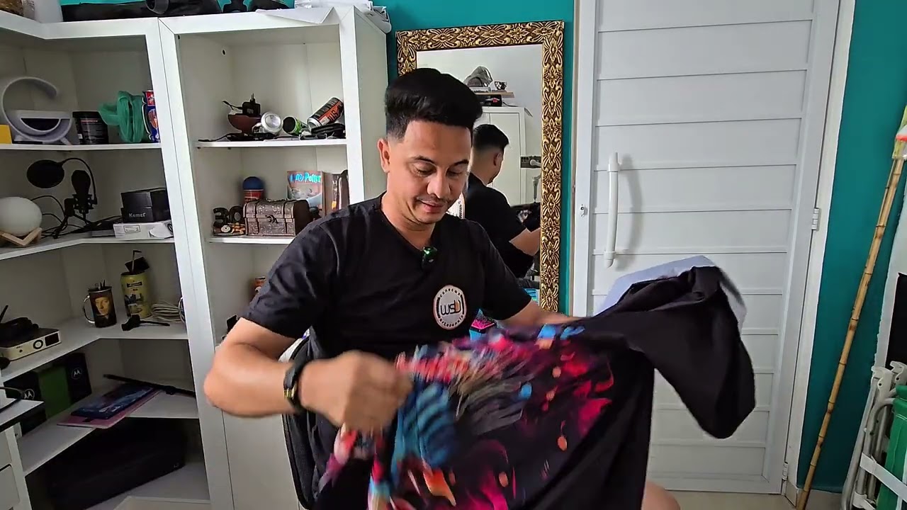 ASMR VLOG MONTEI MINHA PRIMEIRA BARBEARIA EM CASA #asmr #vlog #barber